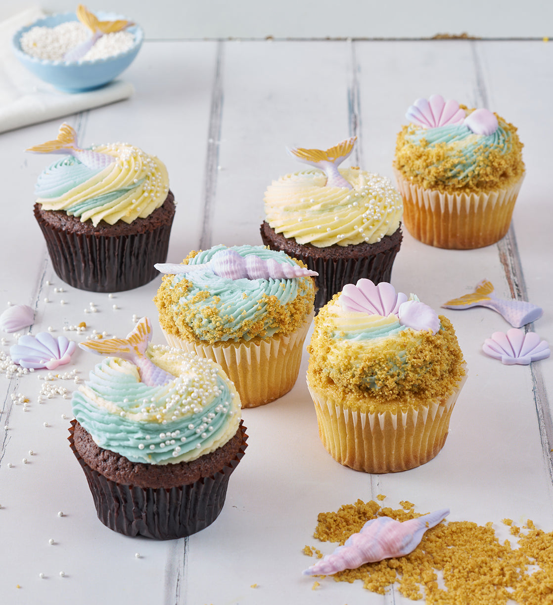 Mermaid Cupcake Box