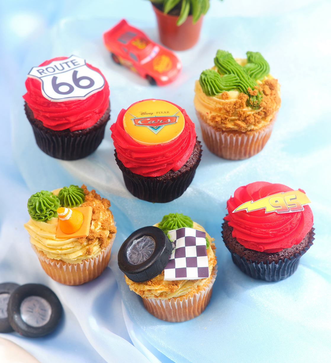 Disney Cars Themed Cupcake Box