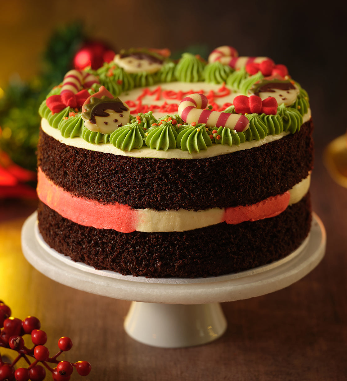 Nationwide Christmas Wreath Cake