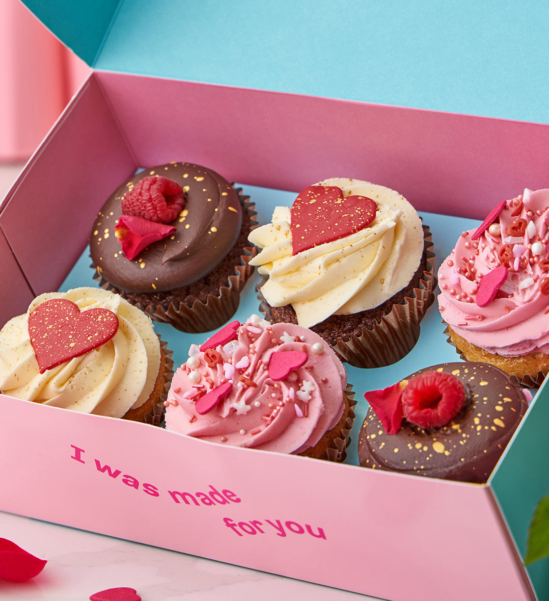 Free From Valentine's Cupcake Box