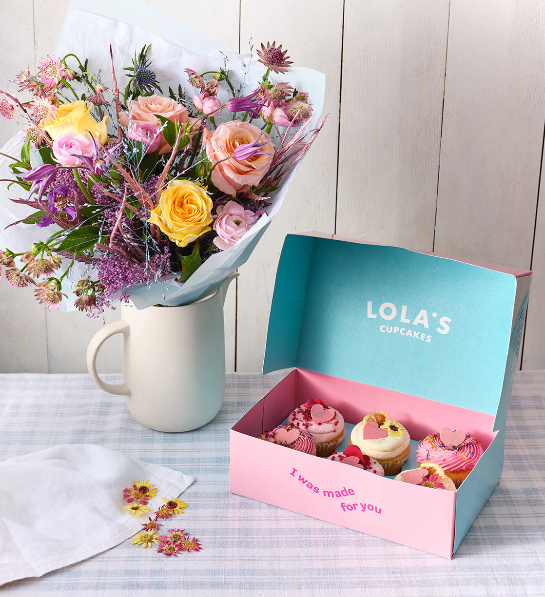 Mother's Day Cupcake and Flower Bundle