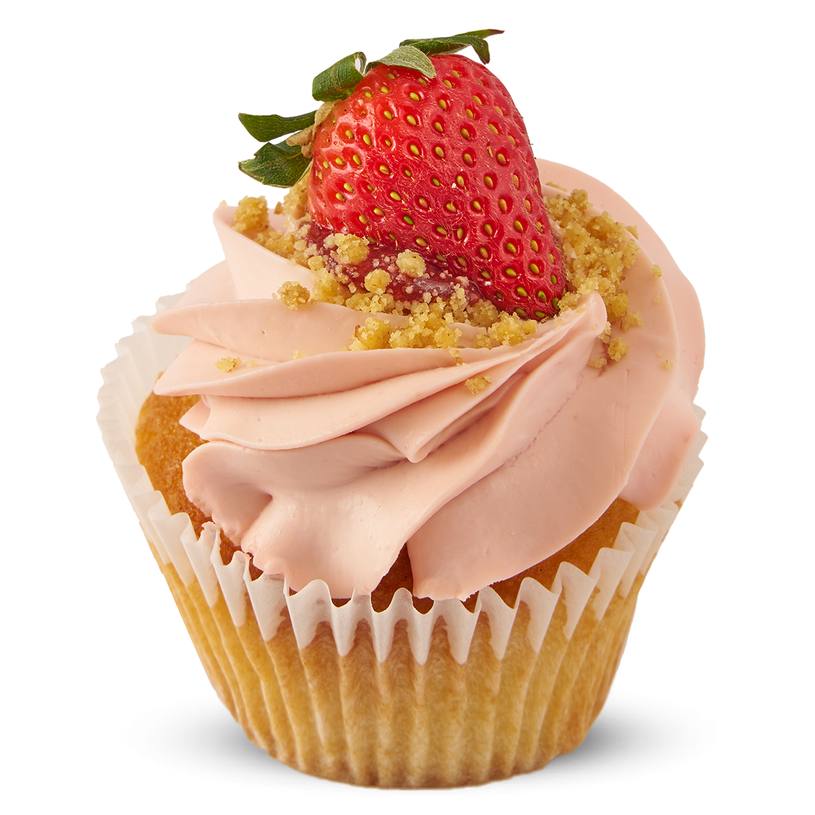 Strawberries and Cream Cupcake