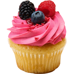 Mixed Berry Cupcake