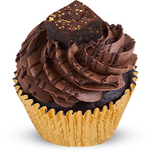 Vegan Chocolate Brownie Cupcake