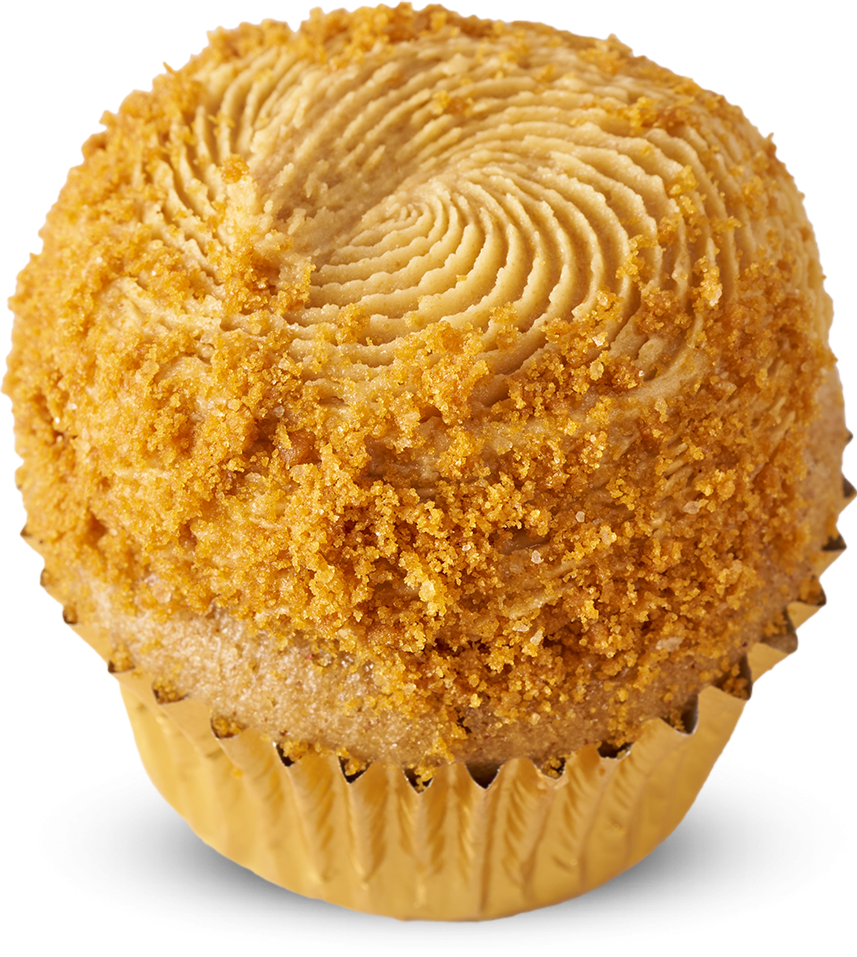 Vegan Caramel Biscuit Mini Cupcake
