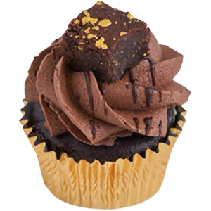 Vegan Chocolate Brownie Mini Cupcake
