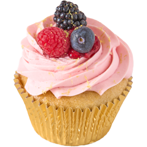 Vegan Gluten Free Lemon Berry Cupcake