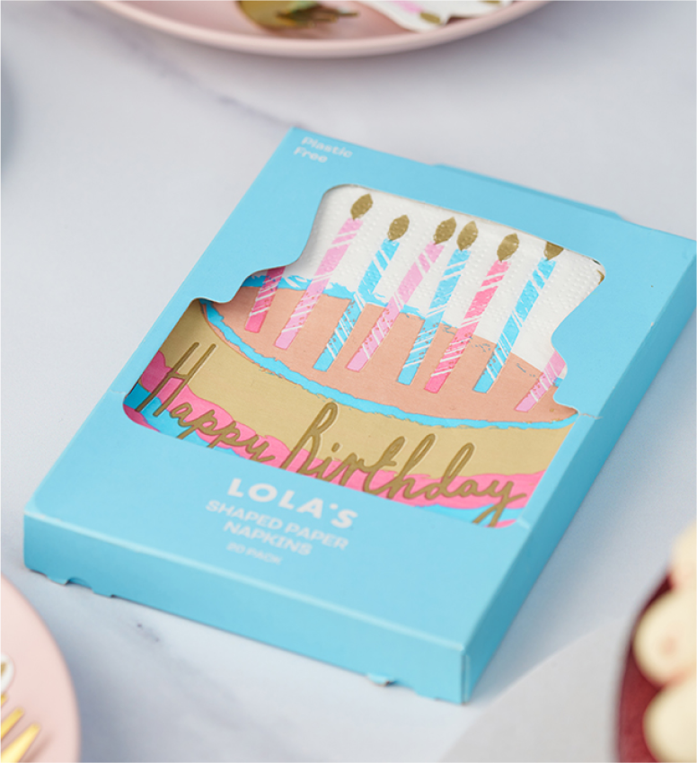 Cake Shaped Napkins