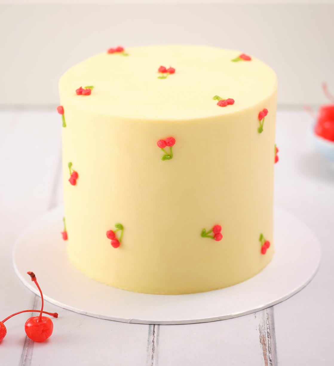 Cherries Doodle Cake