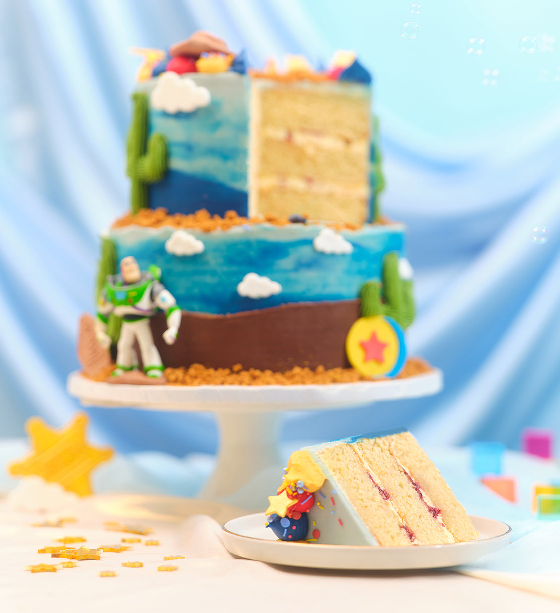 Disney Toy Story Themed Two Tier Cake - Welcome to Lola's