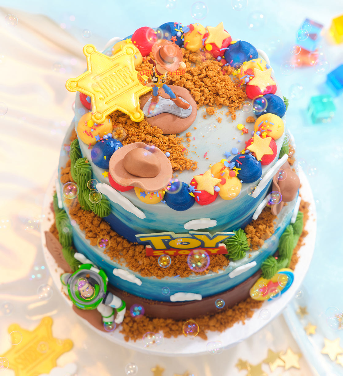 Disney Toy Story Themed Two Tier Cake - Welcome to Lola's